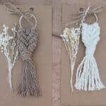 porte clé en macramé , cadeaux invités