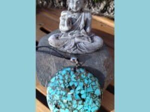 pendentif orgonite turquoise